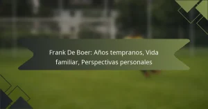 Frank De Boer: Años tempranos, Vida familiar, Perspectivas personales